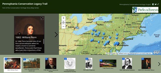 conservation legacy trail story map